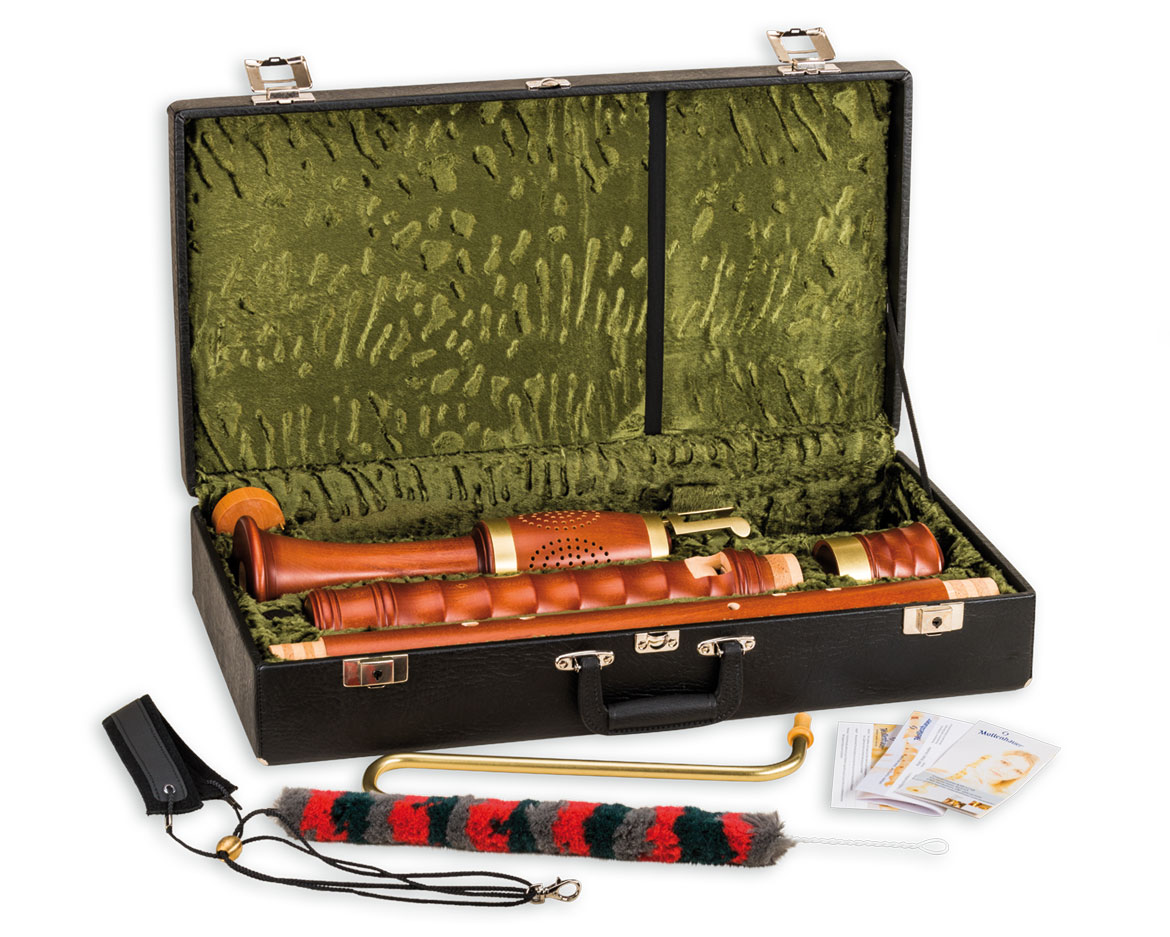 Great bass recorder Mollenhauer 4607 Kynseker baroque in maple