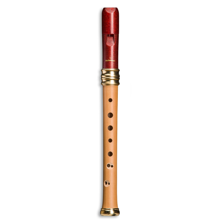 sopranblockfloete-adris-traumfloete-holz-kunststoff-rot,-barock-doppelloch