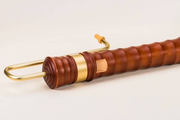 Kynseker Großbass c, Ahorn dunkel gebeizt, barocke Griffweise mit Einzelloch mit Klappe (B-Ware)