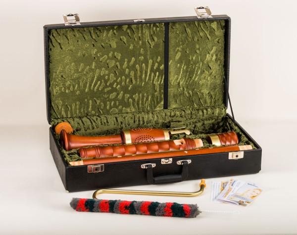 Kynseker Großbass c, Ahorn dunkel gebeizt, barocke Griffweise mit Einzelloch mit Klappe (B-Ware)