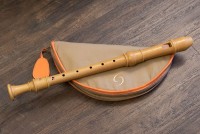 DENNER Alto recorder in f', hornbeam nature, double holes (Unique piece)