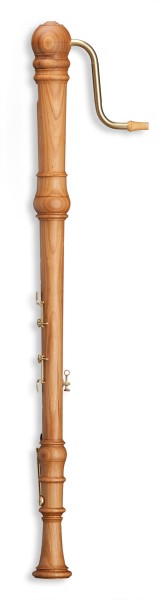 Denner Bass f, Kirschbaum, barocke Griffwseise mit Doppelloch mit 4 Klappen (B-Ware)