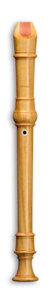 Denner-Edition Sopran c'', Satinwood, barocke Griffweise mit Doppelloch, 442 Hz (B-Ware)