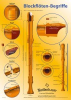 Poster "Blockflöten-Begriffe", 43 x 61 cm