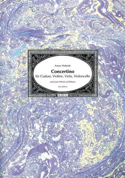 Anton Heberle, Concertino für Csakan & Orchester