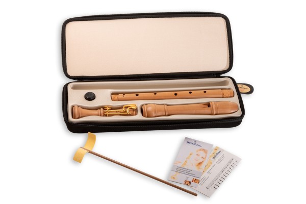 Denner tenor c', pearwood, baroque double holes with double key (B-grade)