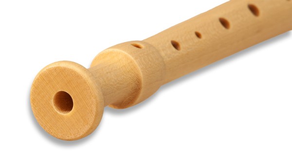 Fipple »Digi« soprano c", orange, plastic/maple german single holes