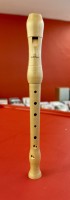 STUDENT soprano (descant) c'', maple, mind green stained baroque fingering with double holes