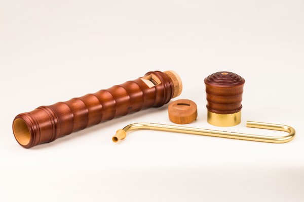 Kynseker Großbass c, Ahorn dunkel gebeizt, barocke Griffweise mit Einzelloch mit Klappe (B-Ware)