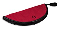 Cotton bag for tenor recorder with leather lining, three part