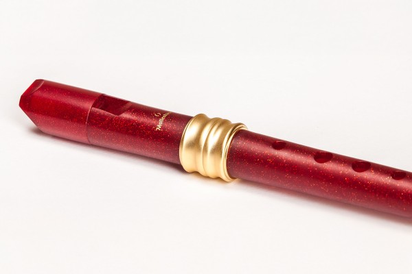 Adri's Dream Recorder, soprano (descant) c'', red plastic, baroque double holes (B-grade)
