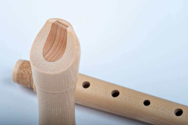 Student Sopran c'', Ahorn, barocke Griffweise Doppelloch