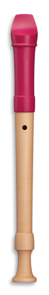 Fipple »Tere« soprano c", berry, plastic/maple, baroque double holes