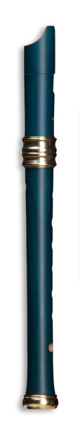 Adri´s Traumflöte Sopran c'', Birnbaum blau, barocke Griffweise mit Einzelloch (B-Ware)