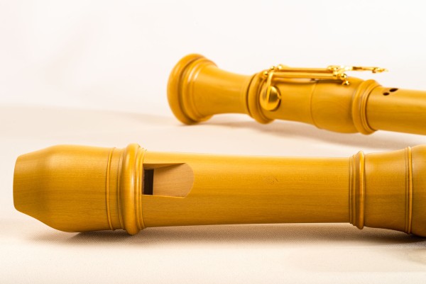 Denner Tenor c', Castello-Buchsbaum, barocke Griffweise mit Doppelloch mit Doppelklappe (B-Ware)