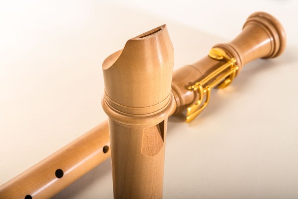 Denner tenor c', pearwood, baroque double holes with double key (B-grade)