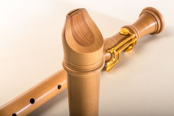 Denner tenor c', pearwood, baroque double holes with double key (B-grade)