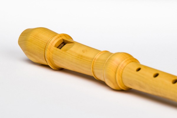 DENNER Sopran in c'', Europ. Buchsbaum, 3-teilig, barocke Griffweise mit Doppelloch