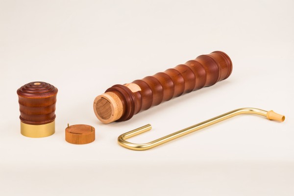 Kynseker Großbass c, Ahorn dunkel gebeizt, barocke Griffweise mit Einzelloch mit Klappe (B-Ware)