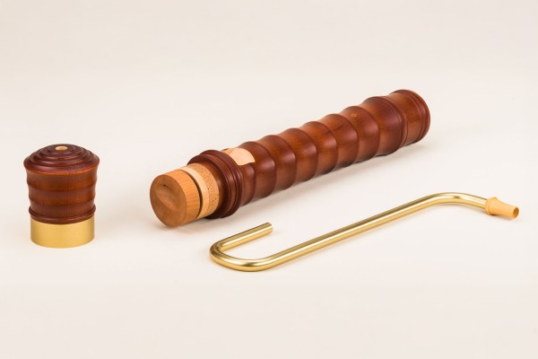 Kynseker Großbass c, Ahorn dunkel gebeizt, barocke Griffweise mit Einzelloch mit Klappe (B-Ware)