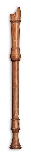 Denner tenor c', tulipwood, baroque double holes with double key (B-grade)