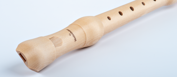 Student Sopran c'', Ahorn, barocke Griffweise Doppelloch