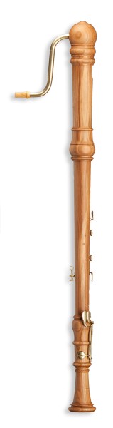 Denner Bass f, Kirschbaum, barocke Griffwseise mit Doppelloch mit 4 Klappen (B-Ware)