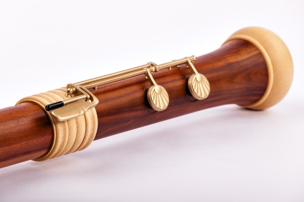 Traum-Edition Knick-Bass f', Pflaume, barocke Griffweise mit Doppelloch mit Klappen (B-Ware)