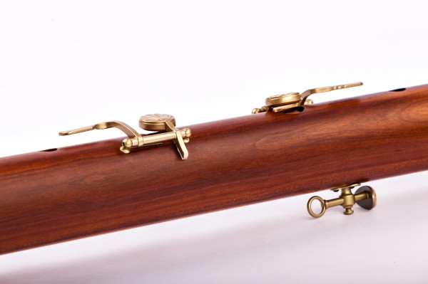 Traum-Edition Knick-Bass f', Pflaume, barocke Griffweise mit Doppelloch mit Klappen (B-Ware)