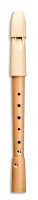 Prima soprno recorder in c'', Wood-Plastik, baoque fingering with double holes (b-grade)