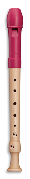 Fipple »Tere« Soprano c", berry, plastic/maple, german double holes