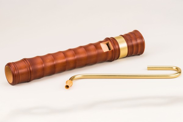 Kynseker Großbass c, Ahorn dunkel gebeizt, barocke Griffweise mit Einzelloch mit Klappe (B-Ware)