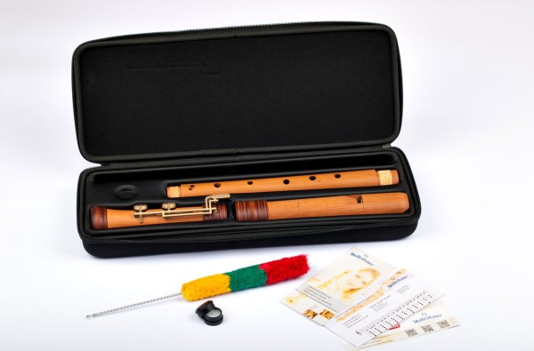 Adri's Dream Recorder tenor c', pearwood natural, baroque double hole with double key (B-grade)