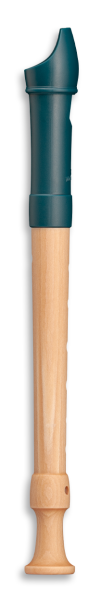 Fipple »Dege« soprano c", sea blue, plastic/maple, german single holes