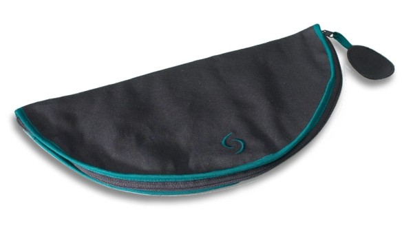 Baumwolltasche, schwarz, für dreiteilige Tenorblockflöte
