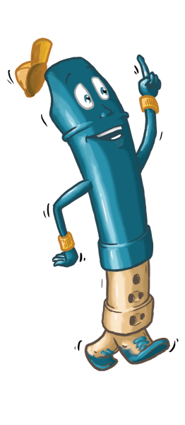 Fipple »Dege« soprano c", sea blue, plastic/maple, german single holes