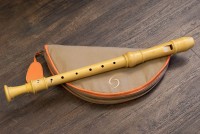 DENNER Alto recorder in f', hornbeam stained, double holes (Unique piece)