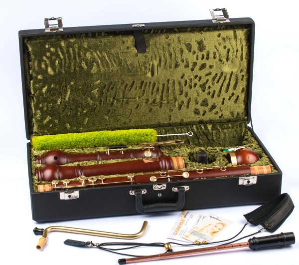 Denner grat bass c, pearwood, baroque double holes with keys (B-grade)