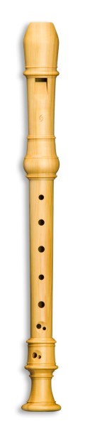 DENNER Sopran in c'', Europ. Buchsbaum, 3-teilig, barocke Griffweise mit Doppelloch