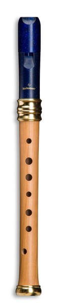 Adri´s Dream Recorder soprano (descant) c'', plastic/pearwood, blue, baroque single holes (B-grade)