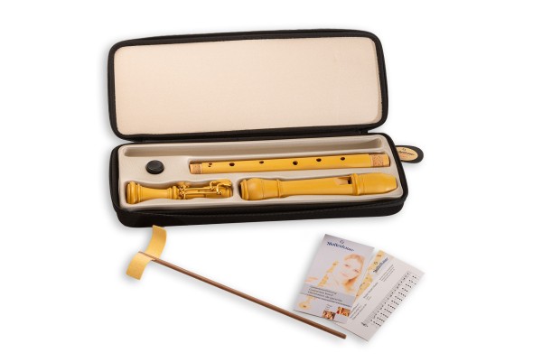 Denner Tenor c', Castello-Buchsbaum, barocke Griffweise mit Doppelloch mit Doppelklappe (B-Ware)