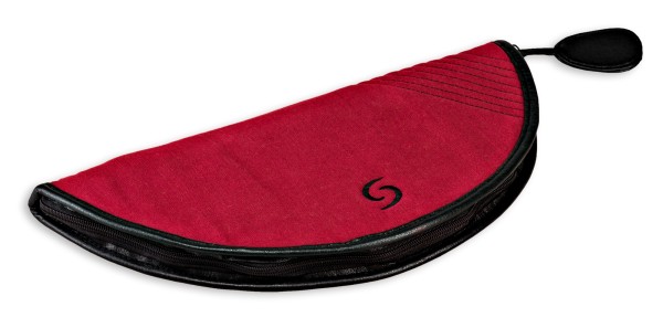 Stofftasche mit Ledereinfassung für dreiteilige Tenorblockflöte
