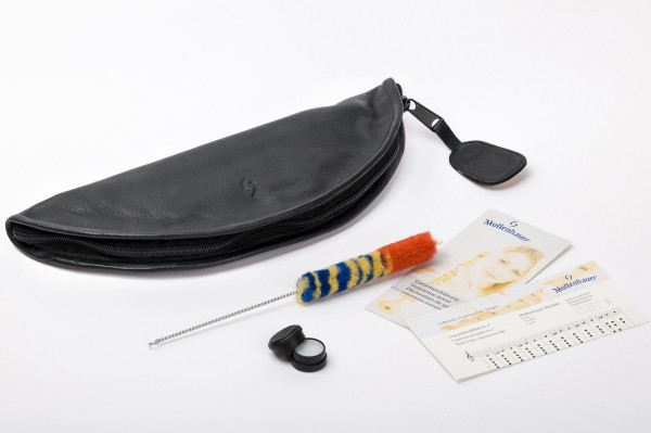 Kynseker Sopran c'', Ahorn dunkel gebeizt, barocke Griffweise mit Einzelloch (B-Ware)